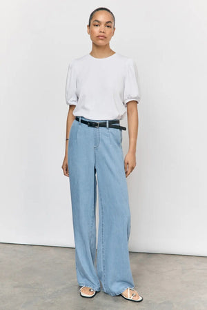 Cadre Lisa large Pants - Denim bleu clair