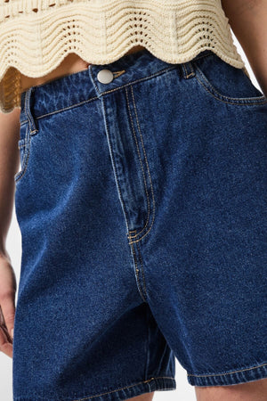 Abbi Shorts - Denim bleu moyen