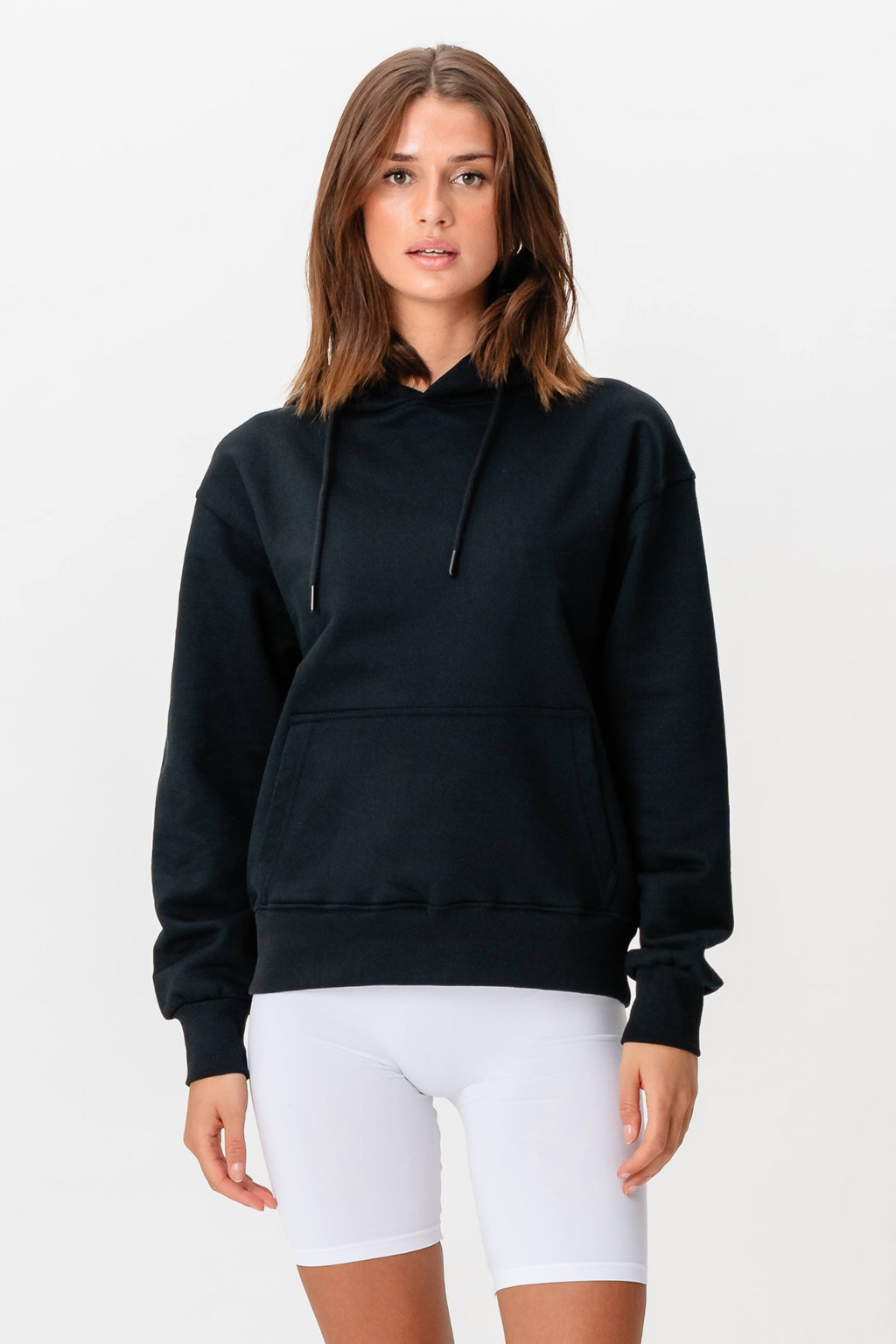 Sweat à capuche lourd - noir