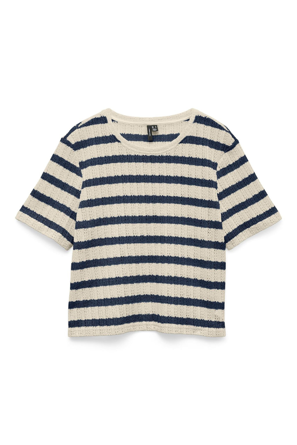 Freja Top - Rayures Birch - Bleu Marine