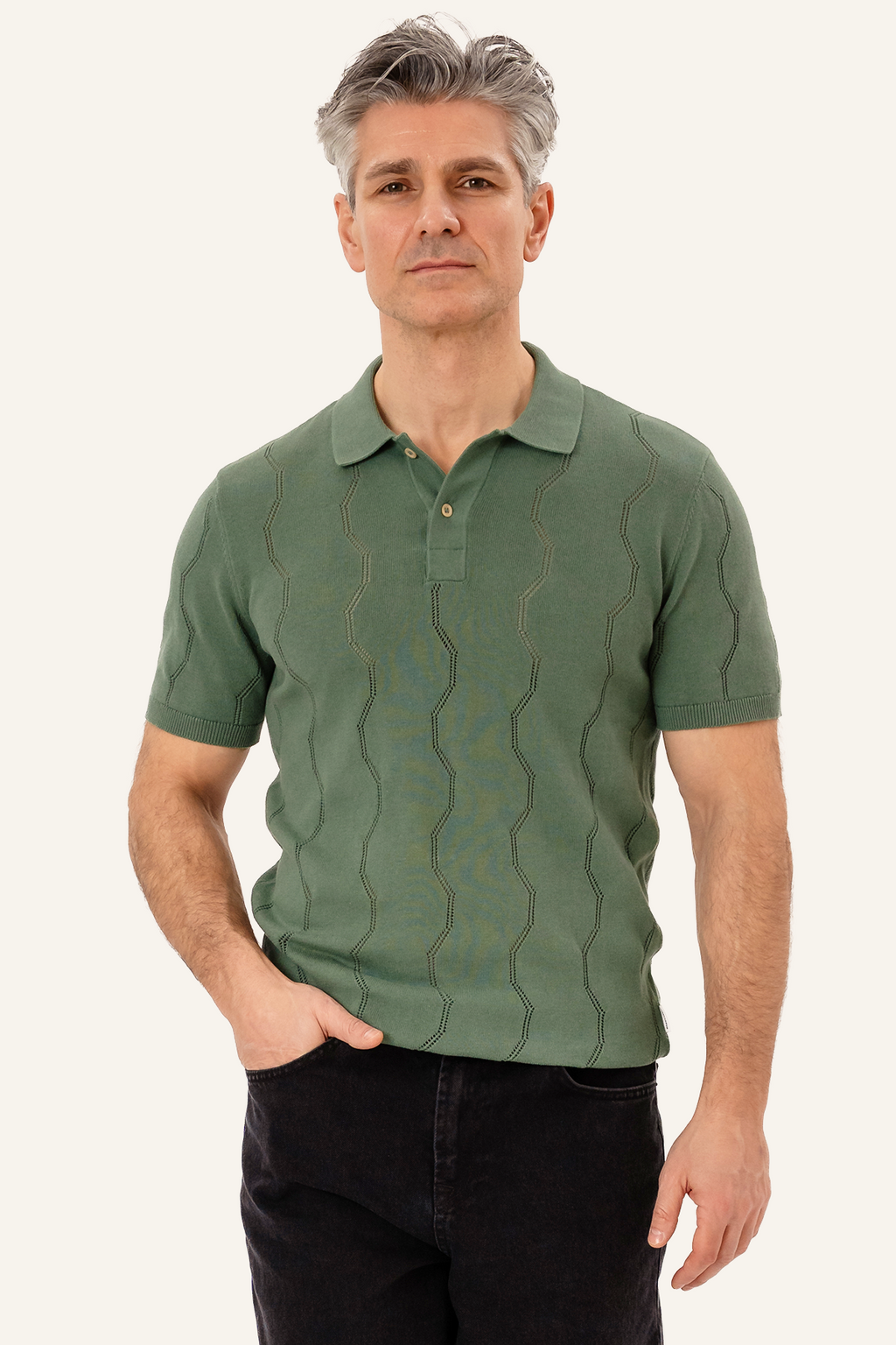 Polo en tricot Duran - Vert