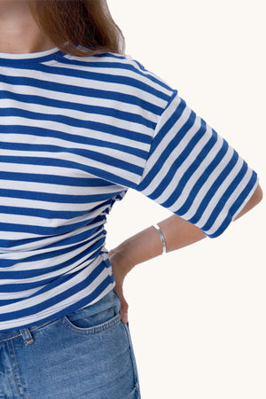 Pataya T-shirt - Blue/White
