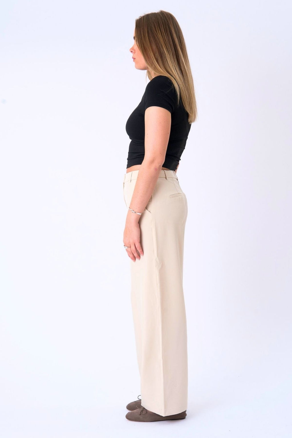 Pantalon de costume classique - beige