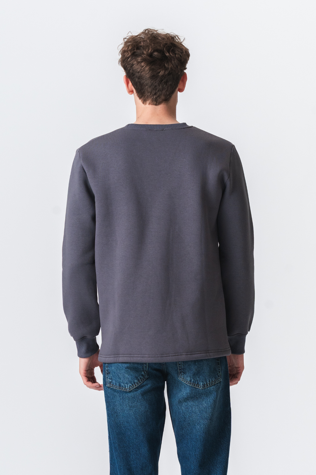 Sweat-shirt de poche Regular Fit - Gris foncé