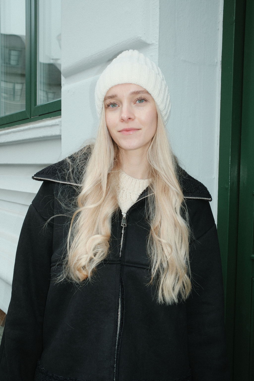 Bonnet côtelé - Beige clair