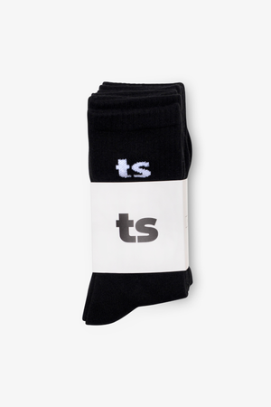 Tennis Socks 5 pcs - Black