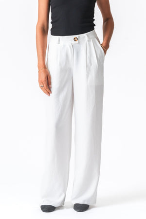 Emma Pants Loose - White