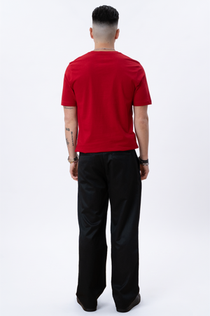 Basic V-neck t-shirt - Red