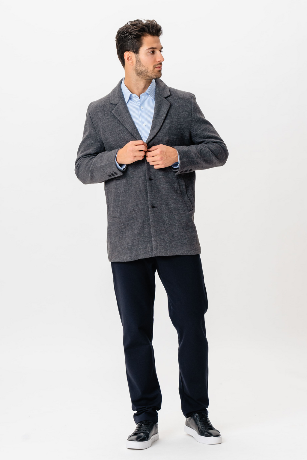 Manteau classique - Gris