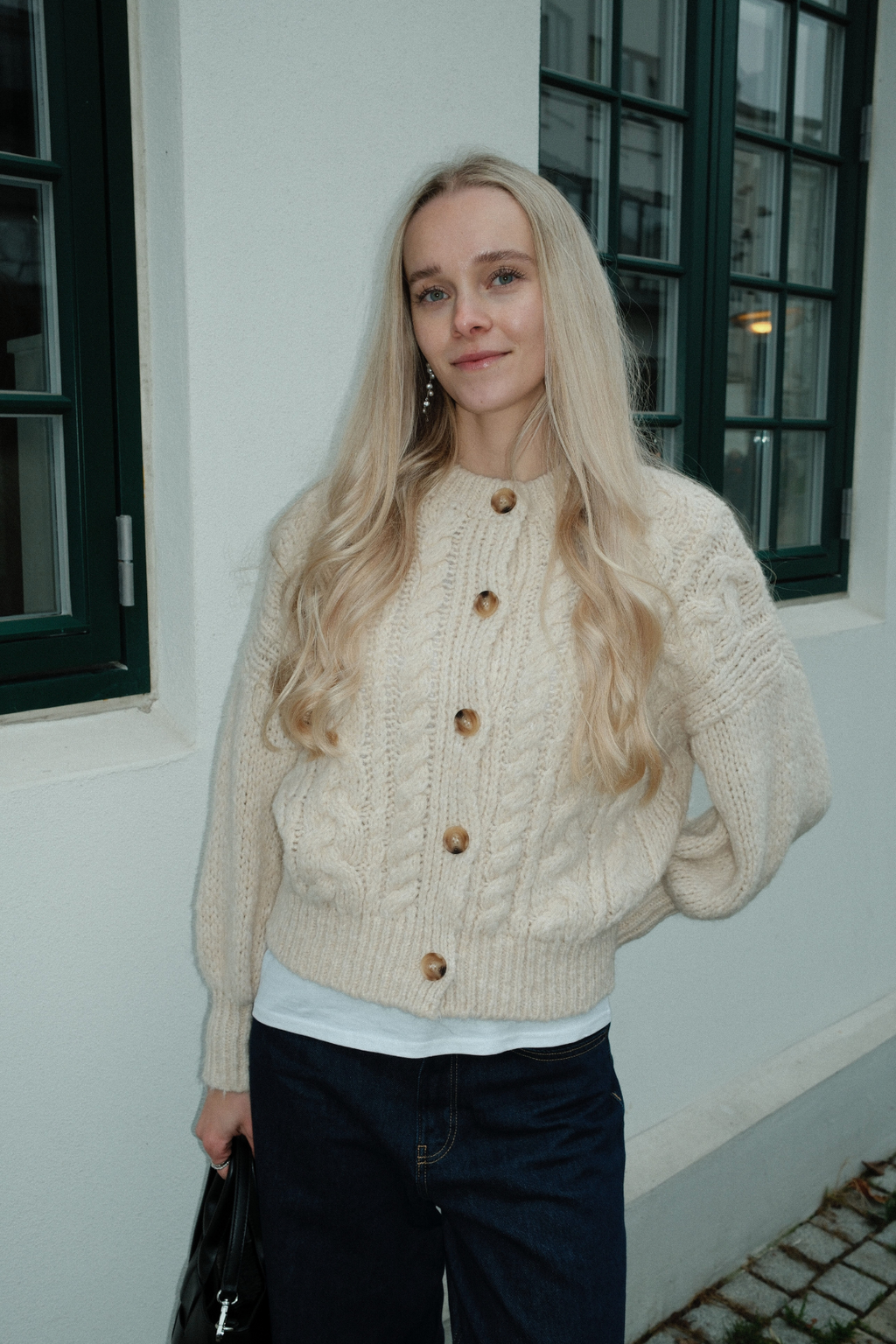 Bouton Tricot - Blanc