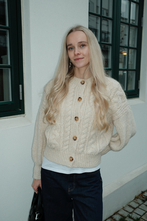 Bouton Tricot - Blanc