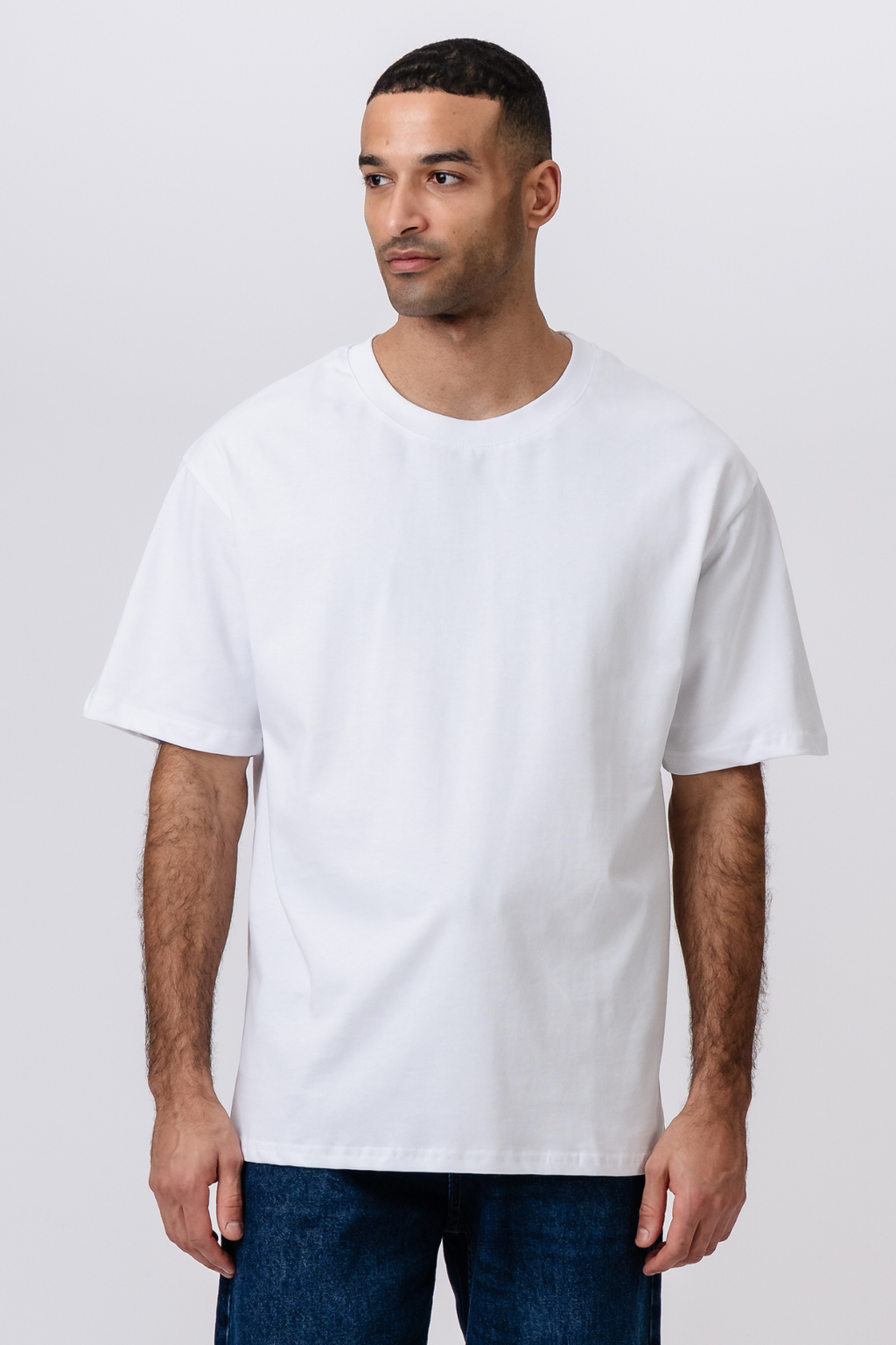 T-shirt Heavy Boxfit - Blanc