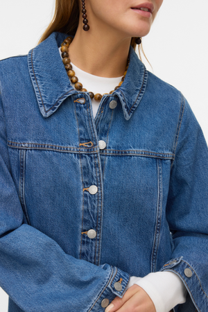 Robe courte en jean Findo - Denim bleu moyen