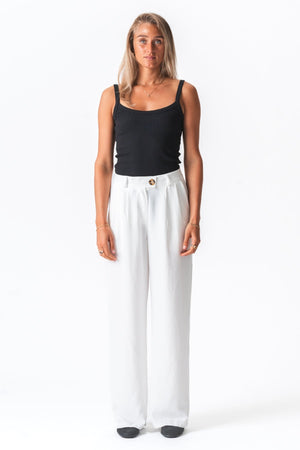 Emma Pants Loose - White