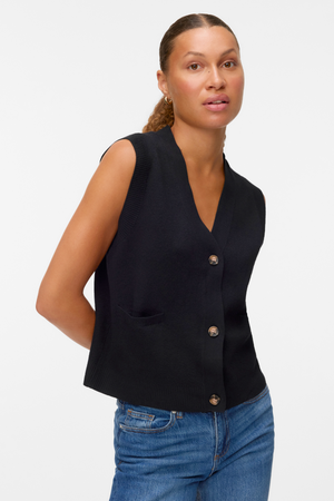 Gire de bouton Saba en V - noir