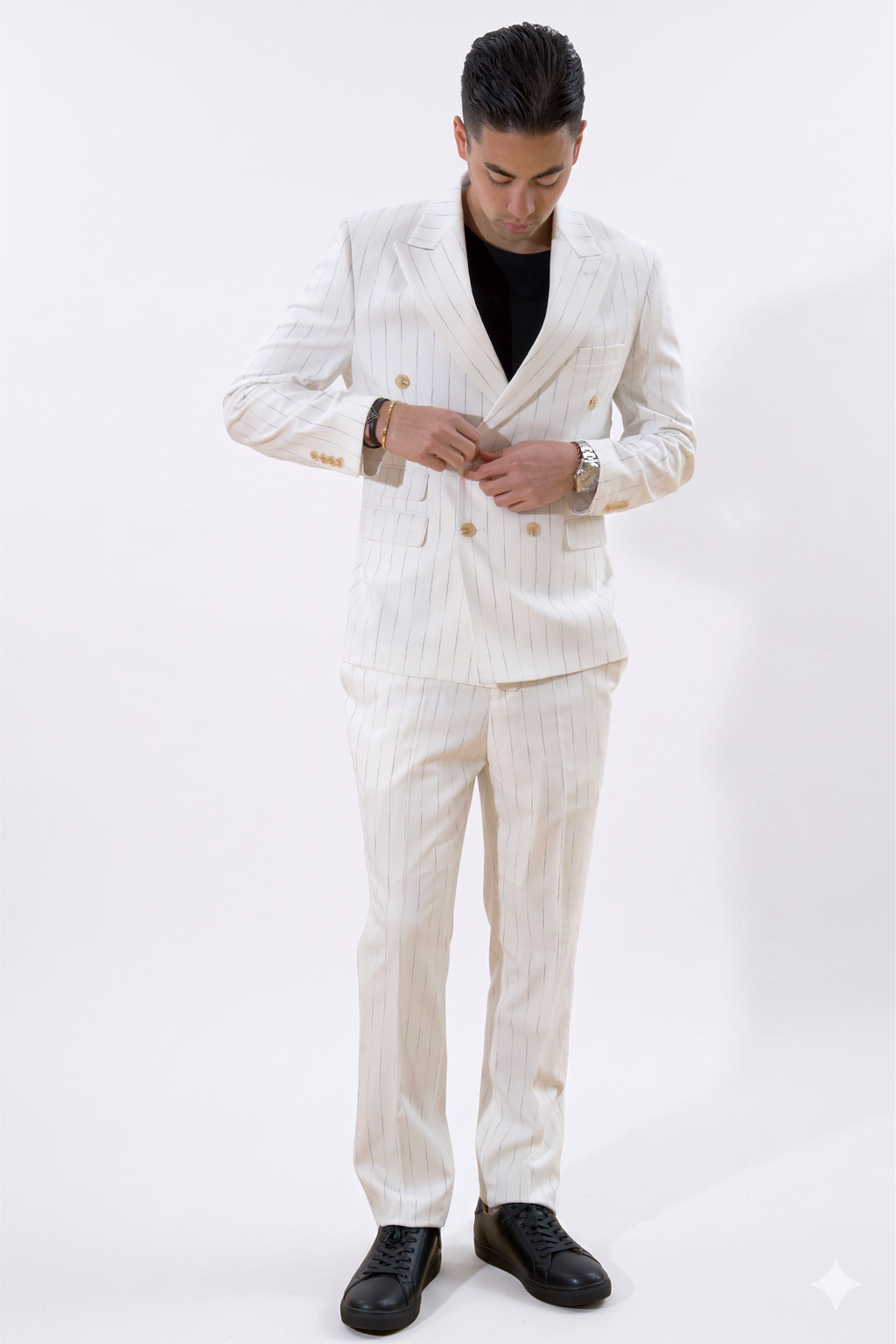 Classique Pants - Rayures blanches