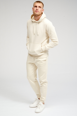 Basic Hoodie Sweat - Light Beige