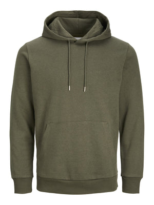 Sweat à capuche de base - vert foncé