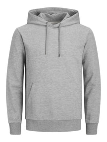 Sweat à capuche de base - Mélange gris clair