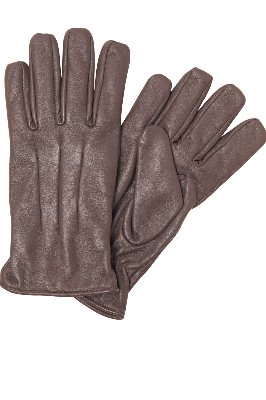 Gants en cuir classiques - marron