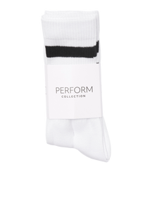 Chaussettes de sport 5 pcs. - Blanc noir