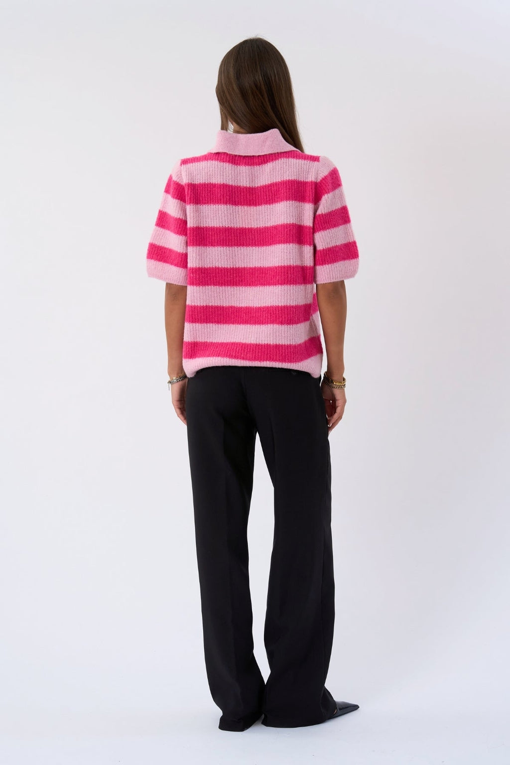 Alba Polo Knit - Rose/Fuxia
