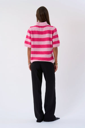 Alba Polo Knit - Rose/Fuxia