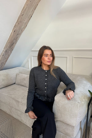 Cardigan Flora - Gris