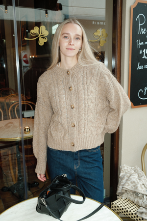 Tricot de coton - Beige