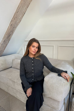 Cardigan Flora - Gris