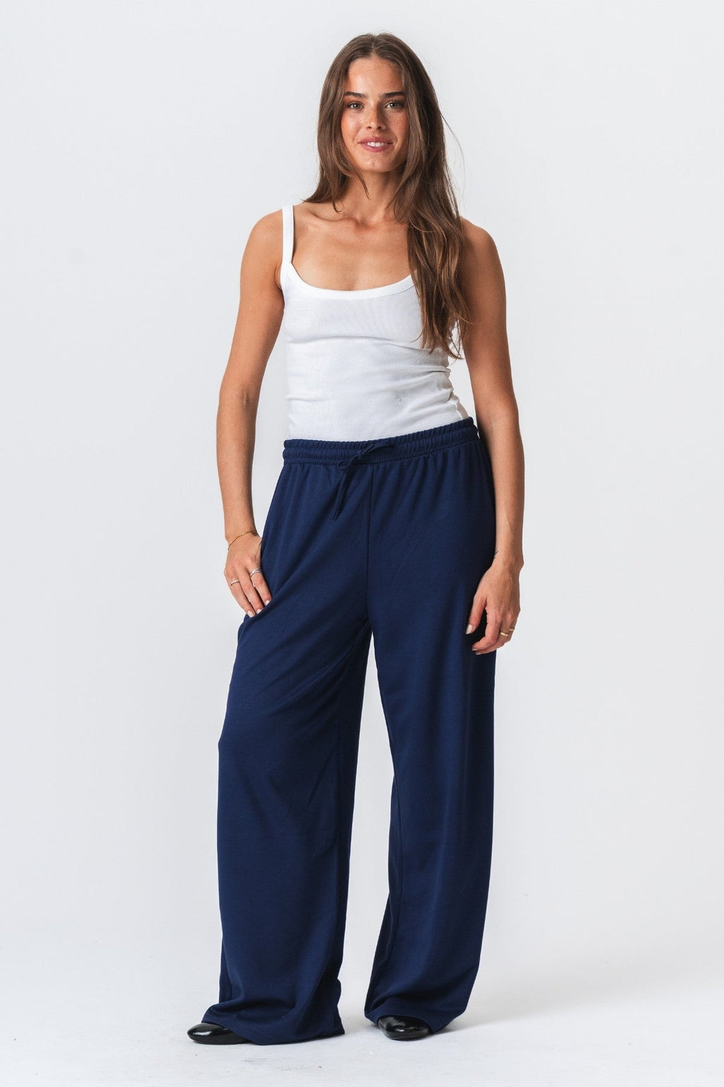 Leah Loose Pants - Dark Navy
