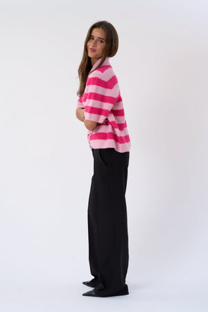 Alba Polo Knit - Rose/Fuxia
