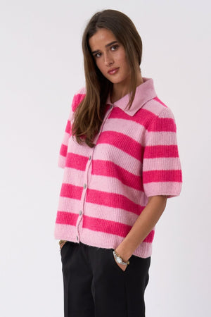 Alba Polo Knit - Rose/Fuxia