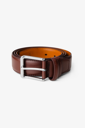 Ceinture en cuir classique - Marron