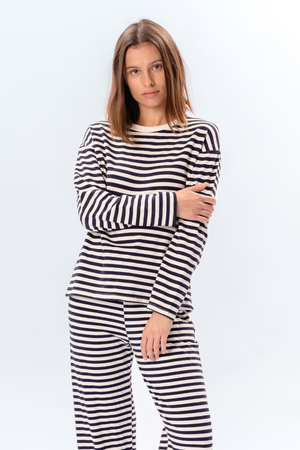 Chemise à rayures - Bleu