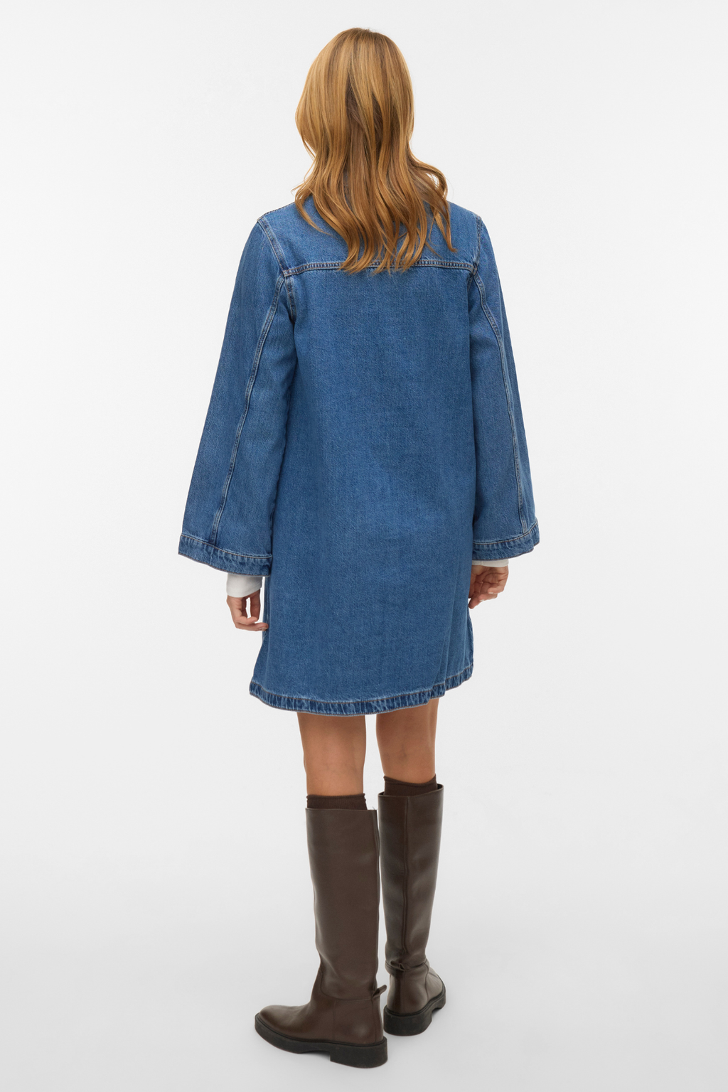 Robe courte en jean Findo - Denim bleu moyen