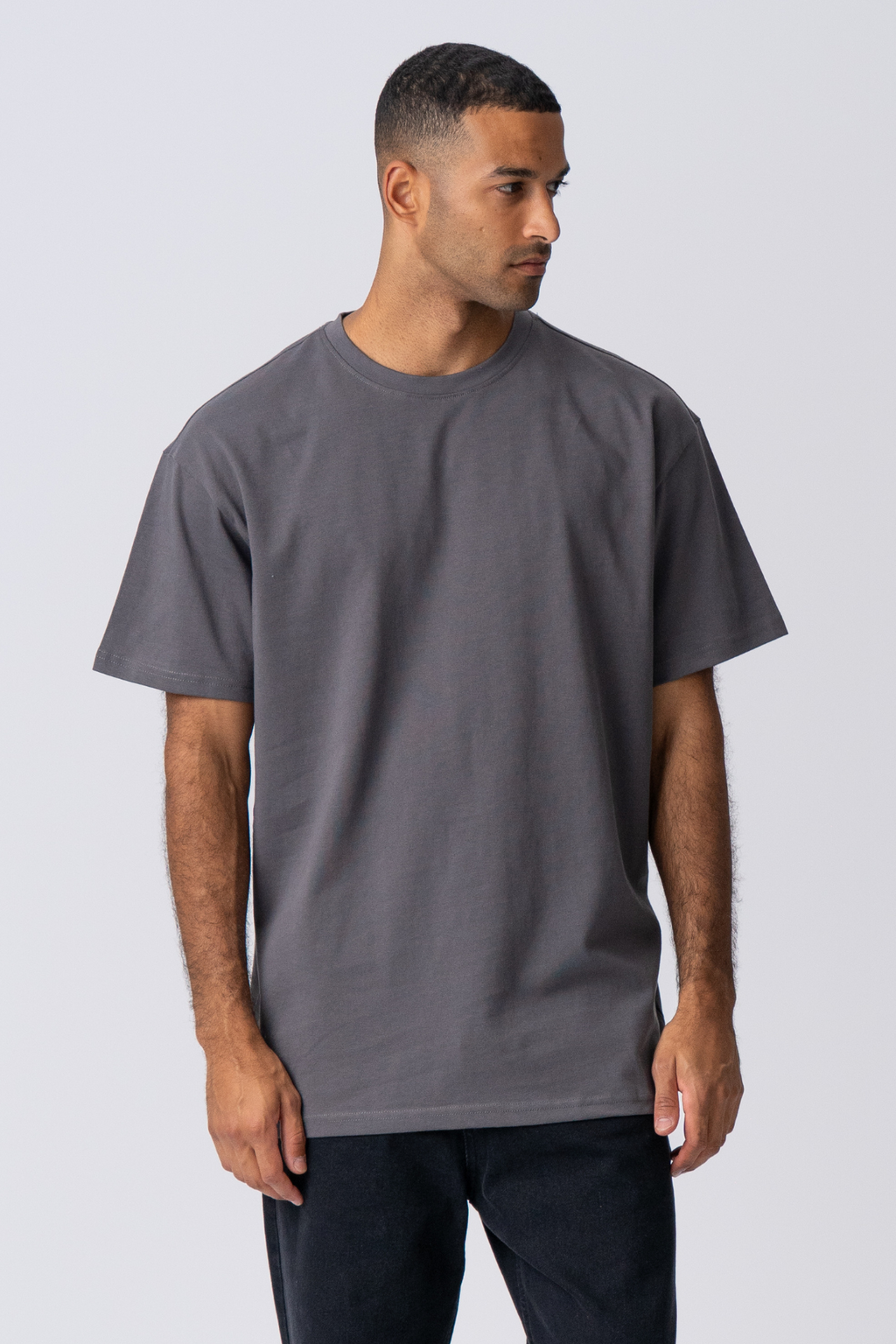 Lourd Oversized T-shirt - gris foncé