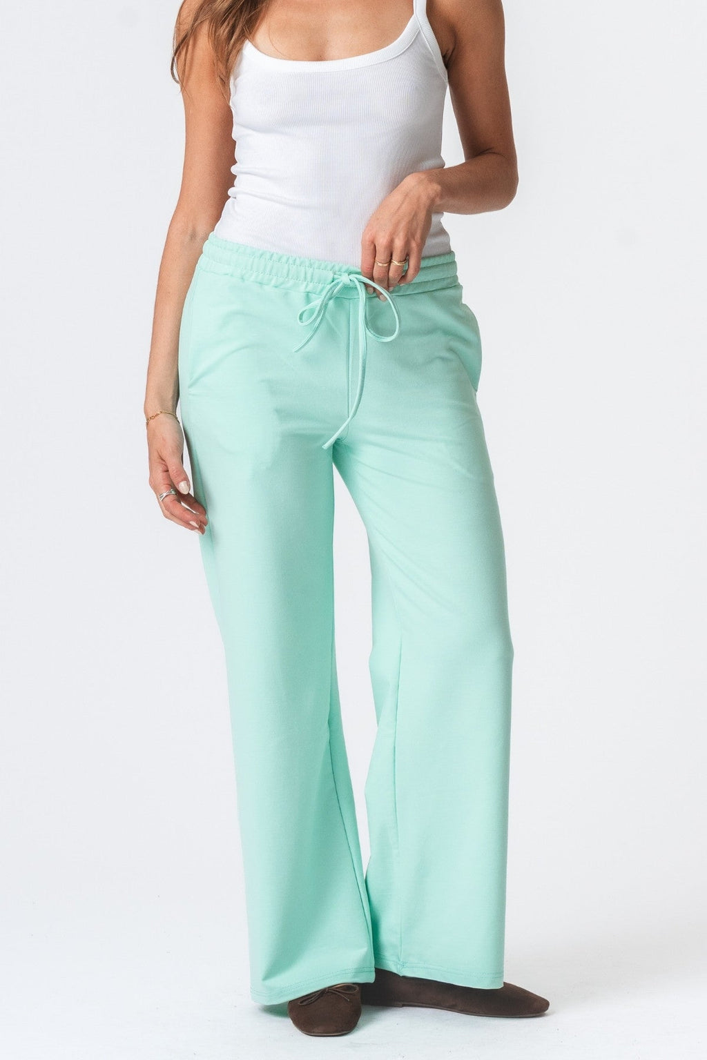 Sweatpants Wide - Dusty Green