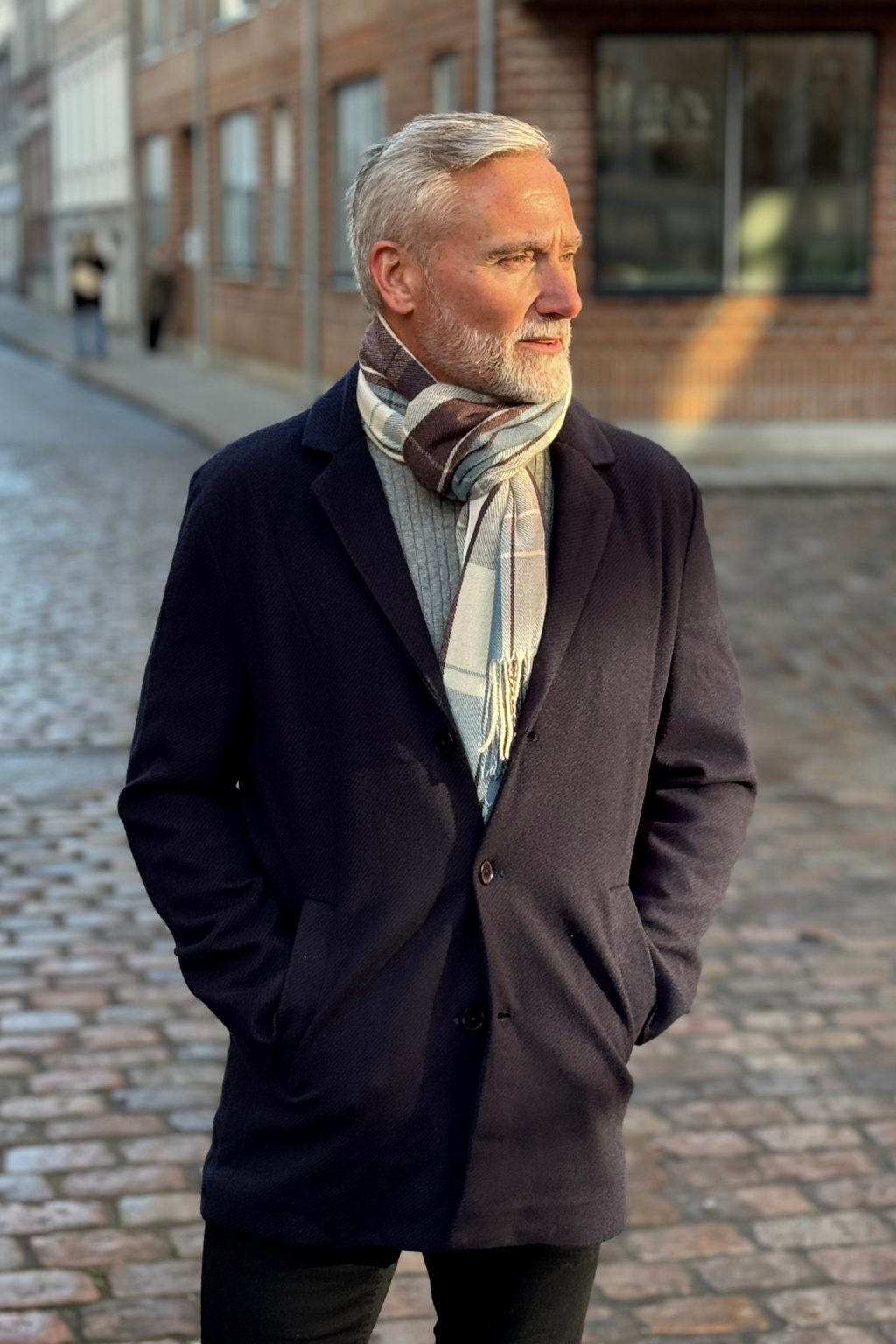 Écharpe - marron / noir - hommes