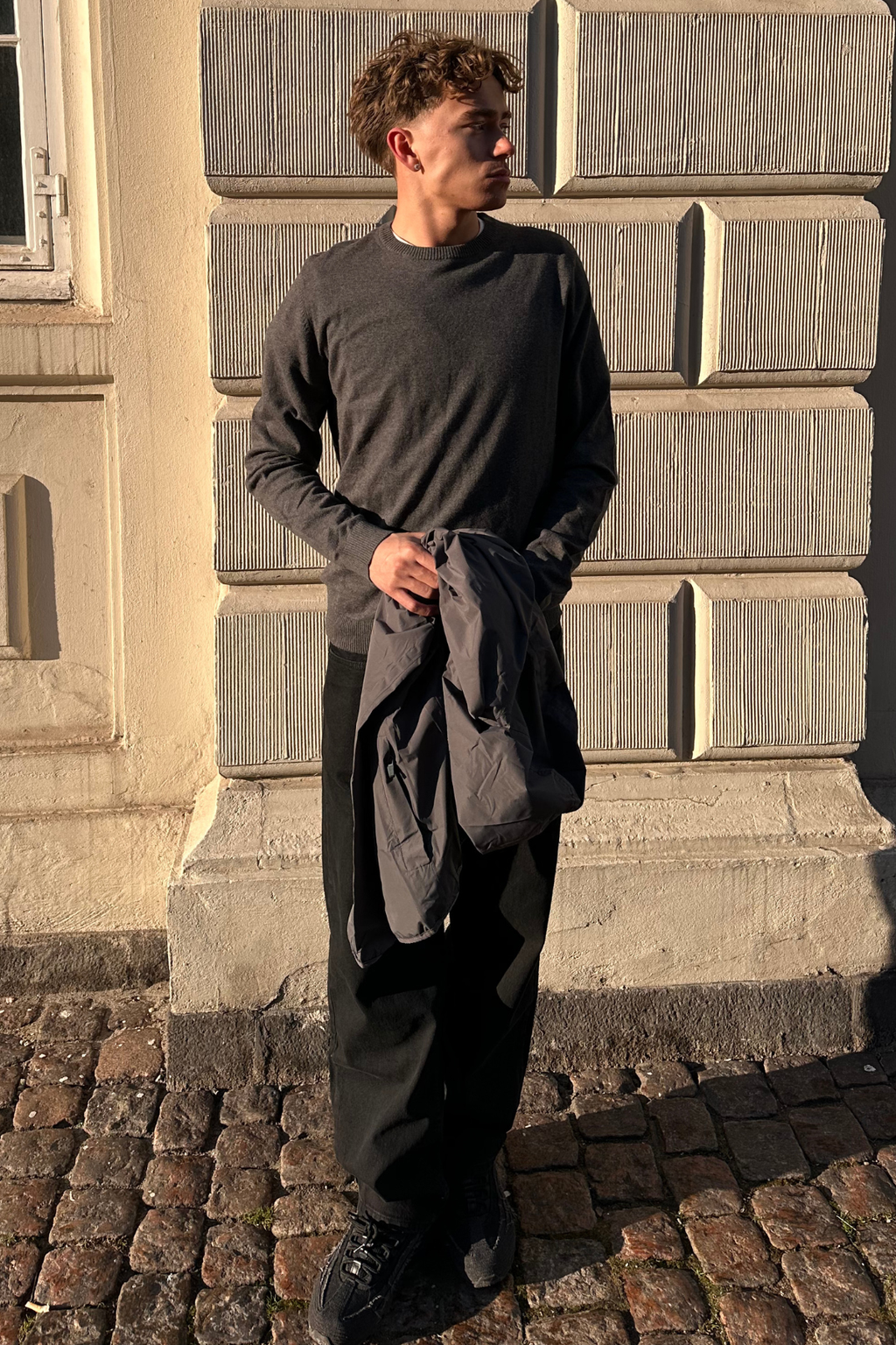 Pullover Roundneck - Charcoal Melange