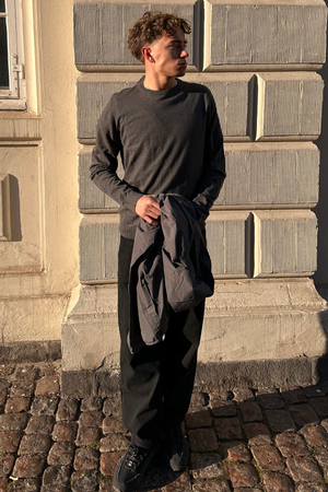 Pullover Roundneck - Charcoal Melange