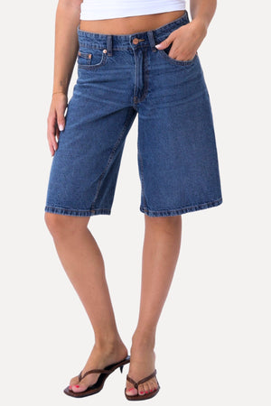 Jean Shorts - Bleu moyen