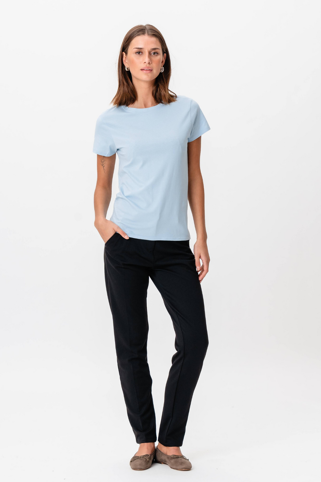 T-shirt de base - Bleu ciel