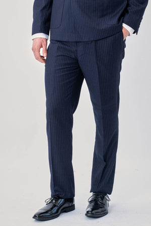 Classique Pants - Rayures bleu marine