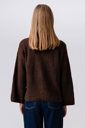 Josie Polo Knit - Brown