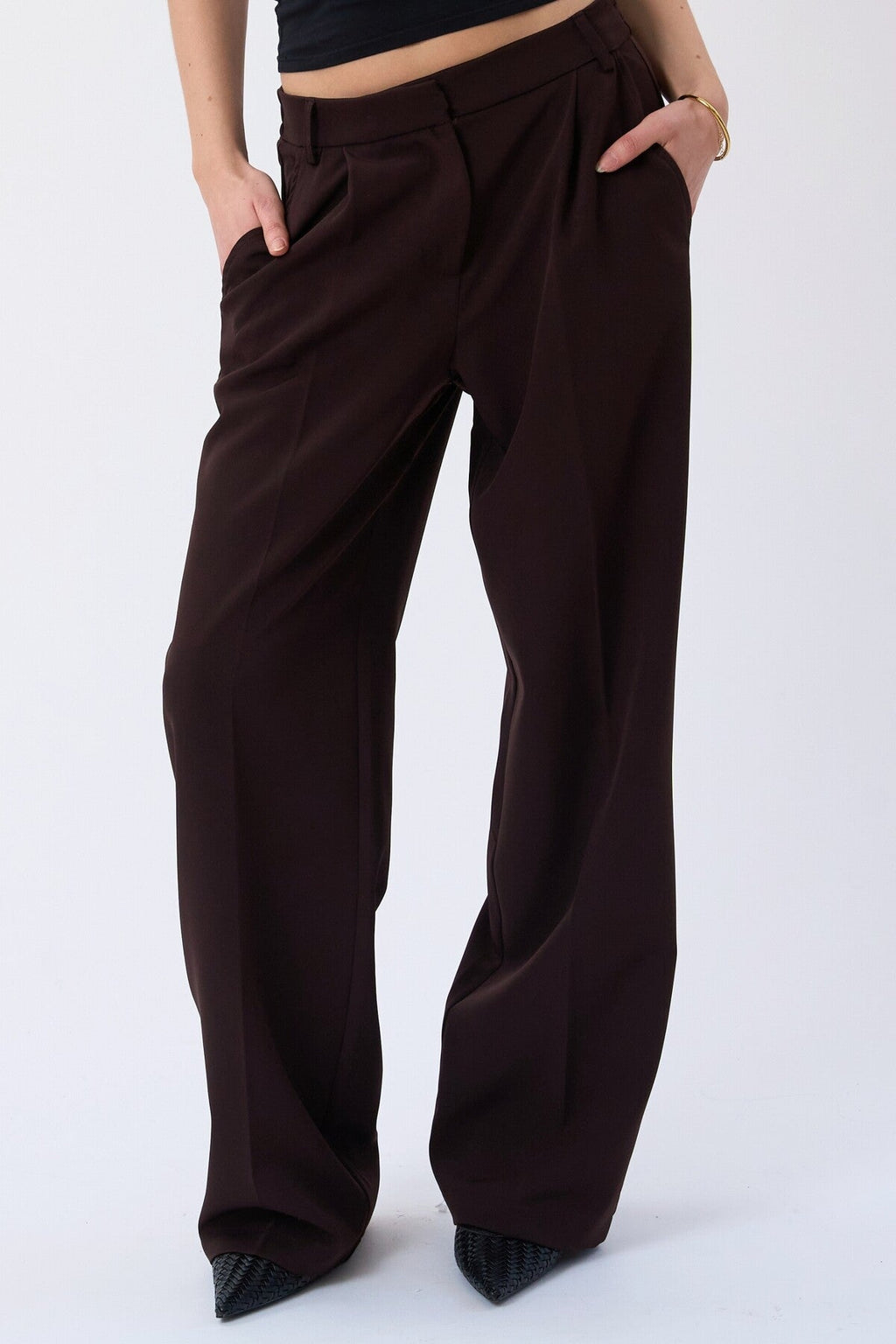 Mila large Pants - Marron