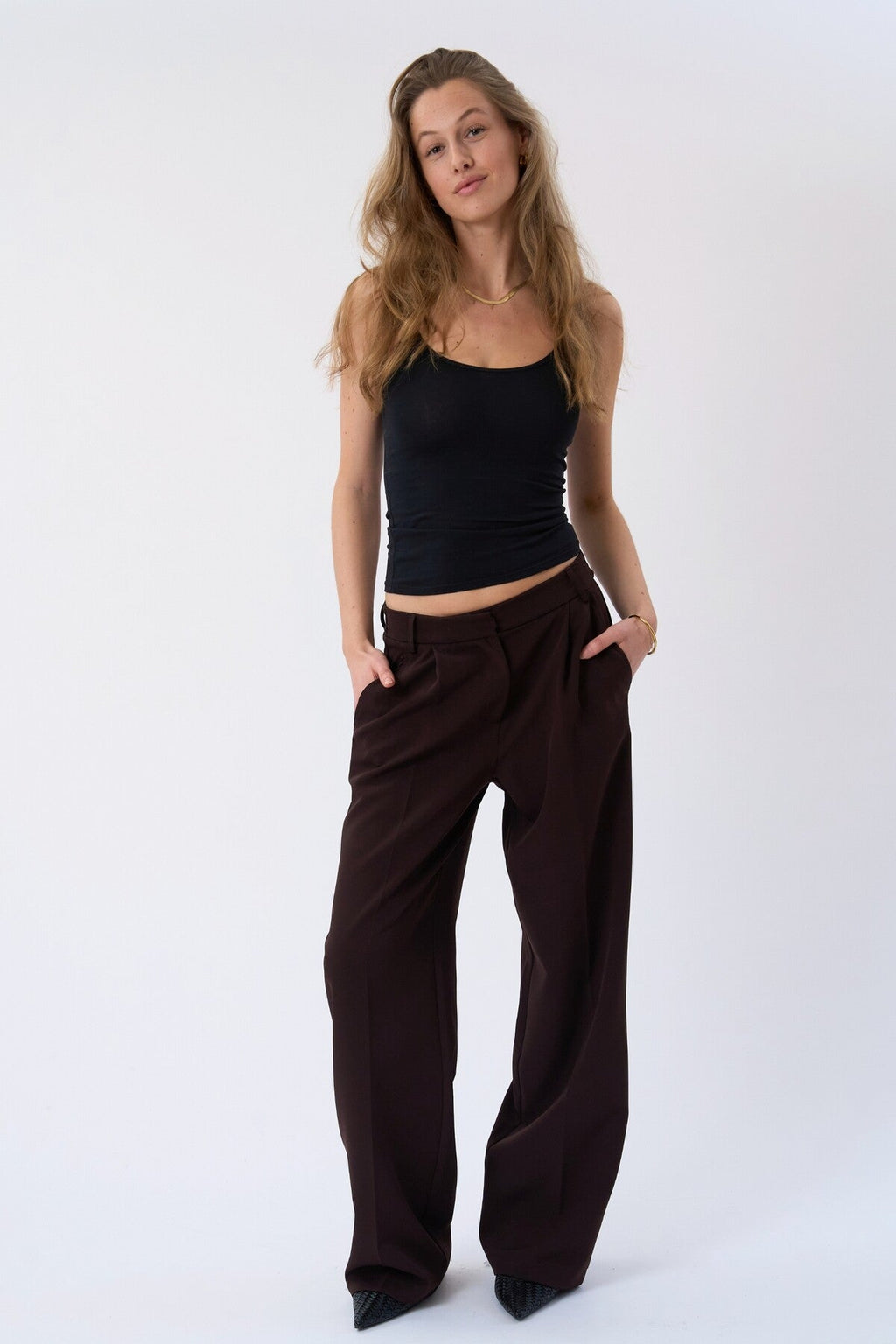 Mila large Pants - Marron
