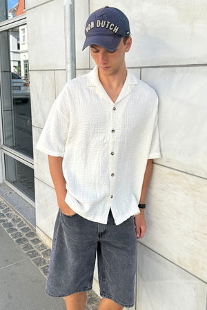 Chemise à manches courtes - blanc