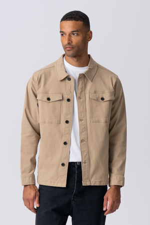 Twill Overshirt - Sable foncé