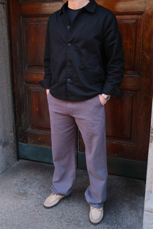 Chino droit en coton - Gris